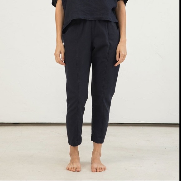 Elizabeth Suzann Pants - Elizabeth Suzann navy linen Clyde pants